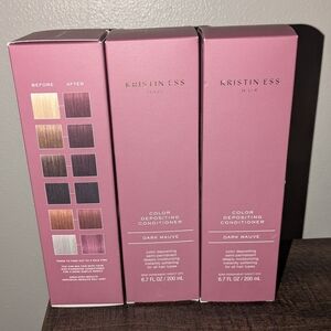 Kristin Ess Dark Mauve Color Depositing Conditioner. Temporary Hair Dye